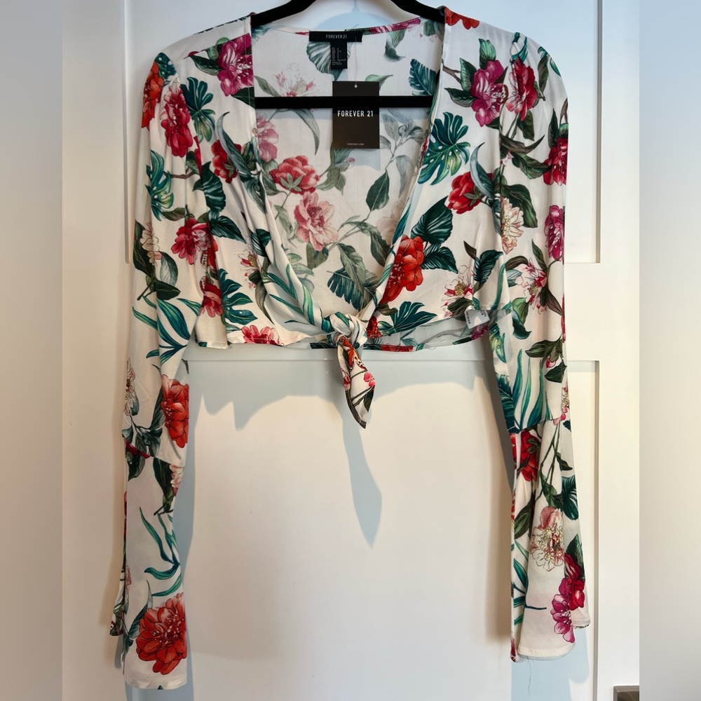 Floral Tie Top